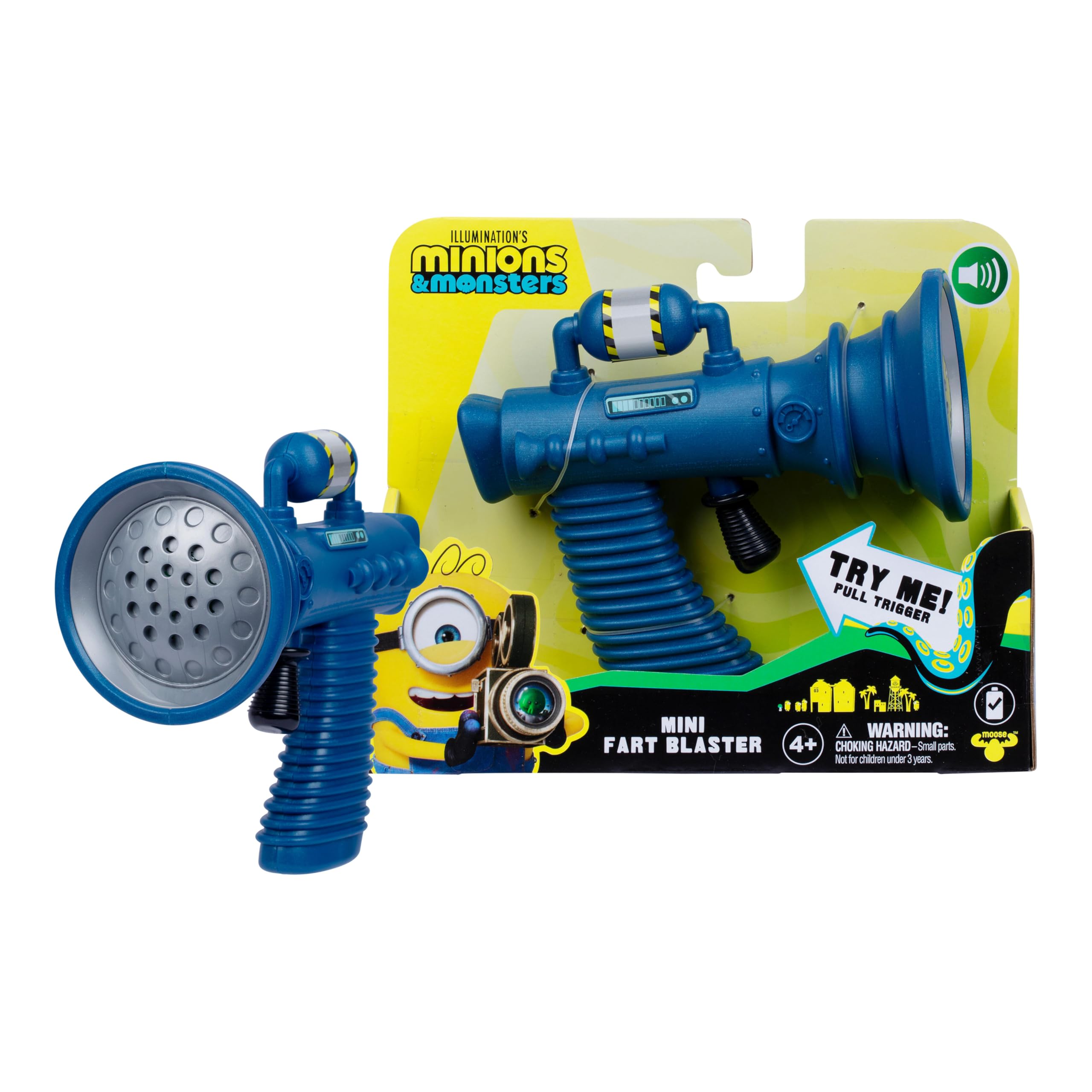 Minions Illumination's Monsters Mini Fart Blaster Prank Toys | 8 silly fart mach