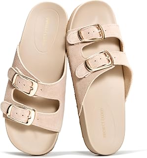 Project Cloud Womens 100% Genuine Leather Loafers - Memory Foam Insoles Ladies Sandals - Lightweight Ladies Sandals - Ladies Slip-On Loafers (DAINTY)