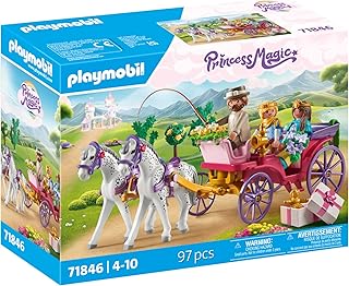 Playmobil | Princess Magic | Royal Carriage Ride with Princess and Prince | Princess Toy | Fairy Tale Toy for Kids Aged 4+ | 71846