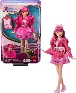 Mattel Disney Descendants: Wicked Wonderland Fashion Doll & Accessory, Pink Sister of Red & Daughter of Queen of Hearts with Movie-Inspired Clothing