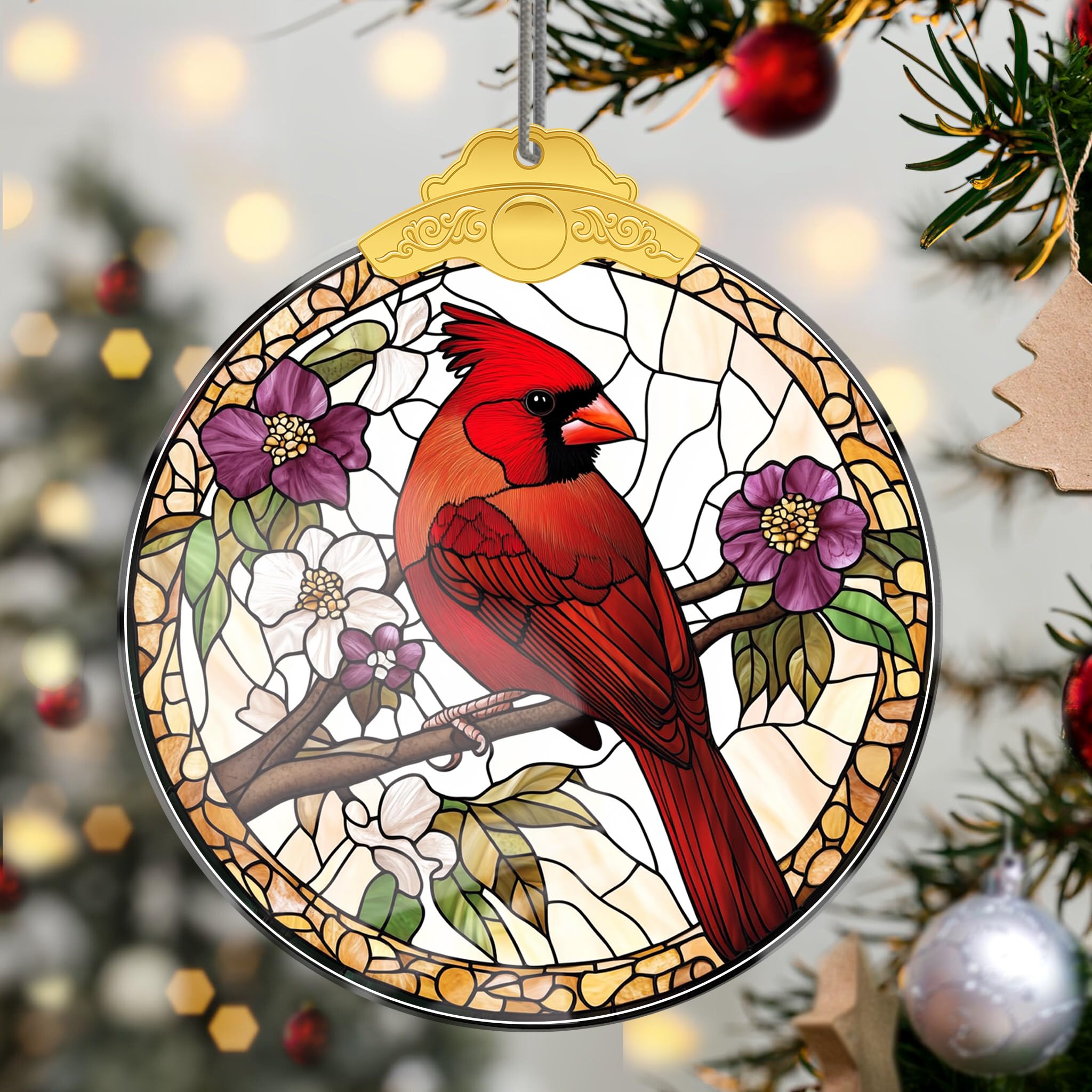 Crystal Bird Christmas Ornaments Hanging Handmade Christmas Tree Ornaments Car H