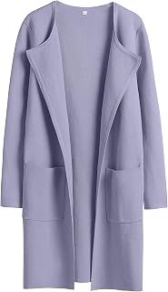 ANRABESS Womens Cardigan Sweater Open Front Knit Long Coatigan Dressy Casual Jacket Coat 2025 Fall Outfits Classy Clothes