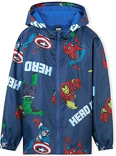 Marvel Children's Waterproof Jacket – 100% Polyester Children's Rain Jacket – Comfortable Waterproof Jacket for Girls and Children