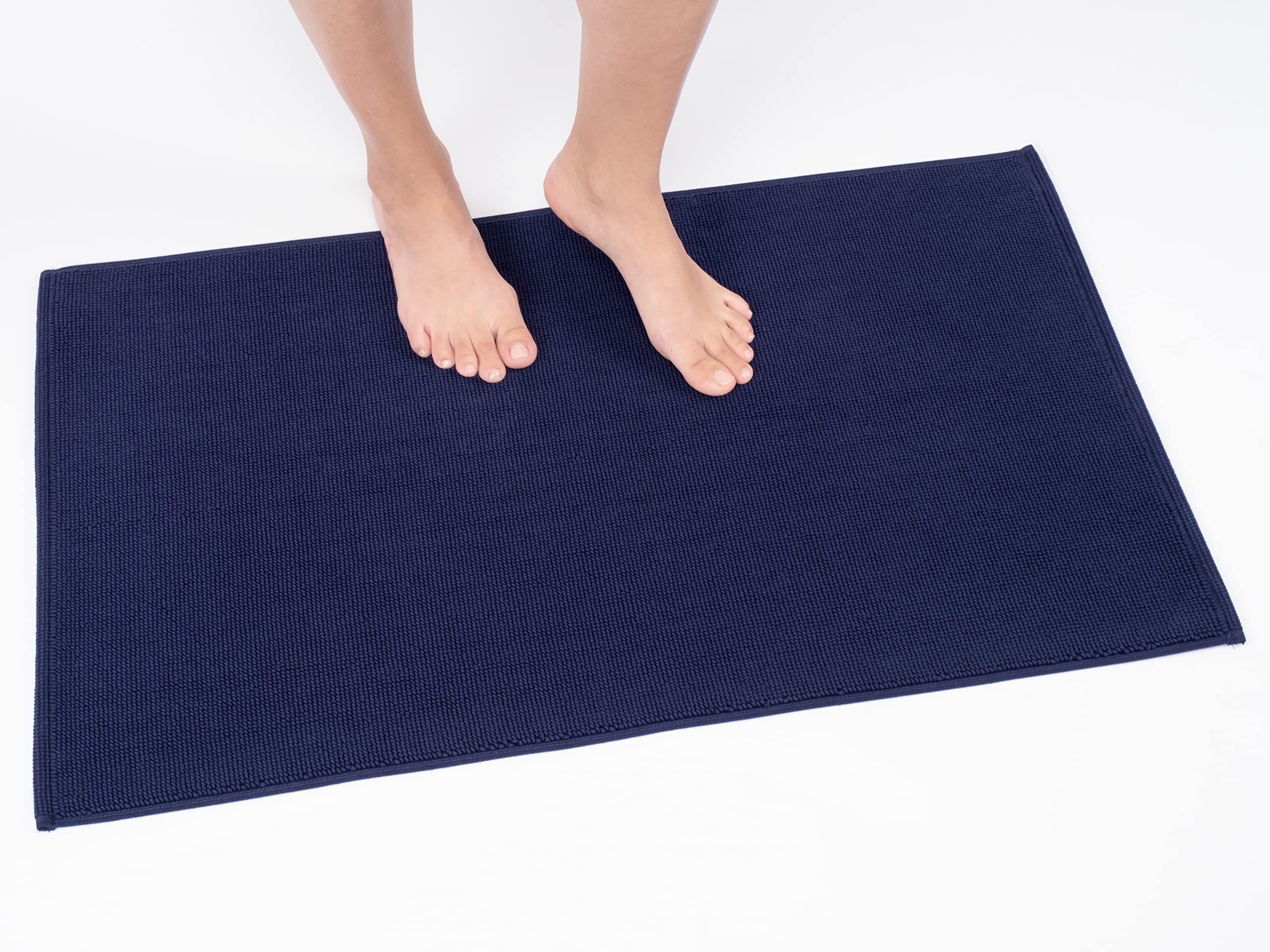 Cotton Paradise 100% Cotton Bath Mat Non Slip Bath Mat for Bathroom, Soft, Absor