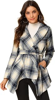 Allegra K Women Lapel Button Closure Coat Halloween Costume, Red