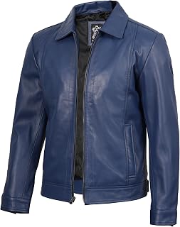 fjackets Women's Lambskin Leather Jacket Asymmetrical Casual All Seasons