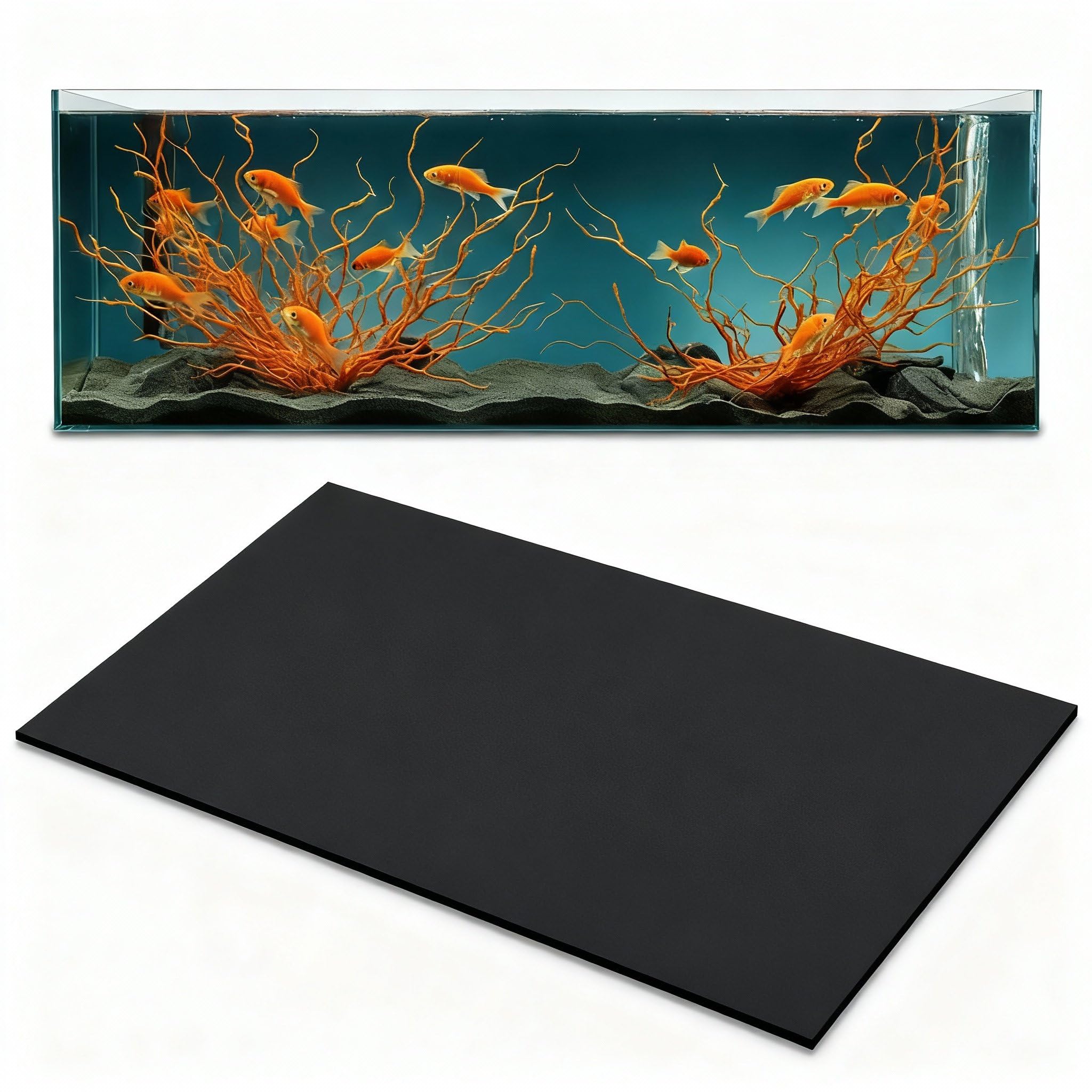 Pangda 48 x 24 Inch Aquarium Fish Self Leveling Mat for Under Tank Foam Compress