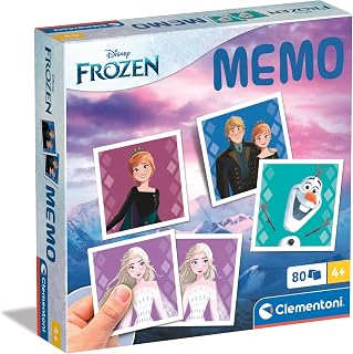 Clementoni - 18299 - Disney Frozen Memo - Memory and Association Game, Cards to Mate, Educational Game Children 4 Years, Card Game, Children's Board Game, Made in Italy