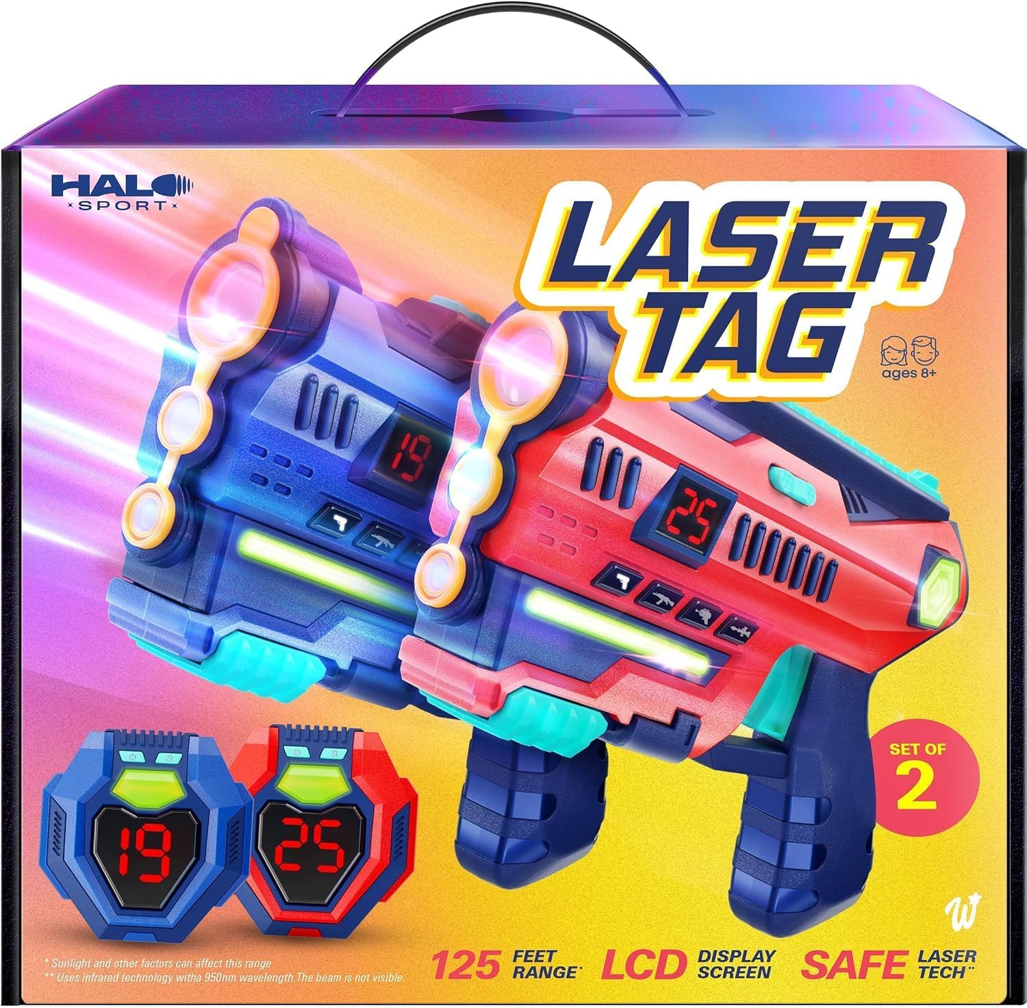 Halo Sport Laser Tag Set of 2 - Gifts for 8 9 10 11 12 13 Year Old Boy Gifts Bir