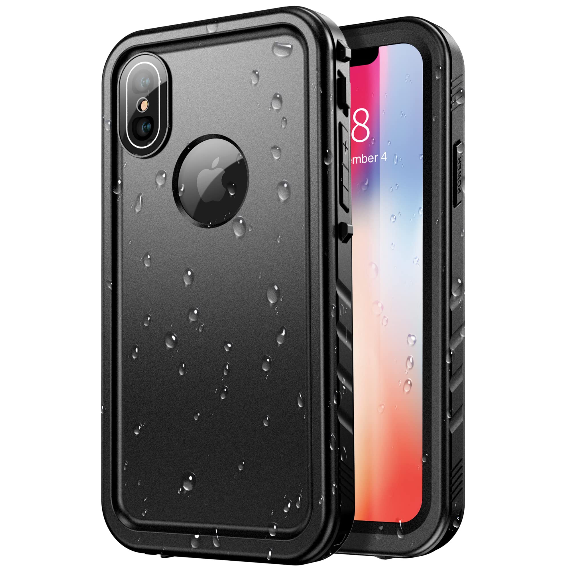 SPORTLINK for iPhone X/Xs, IP68 Waterproof Dustproof Military 360 Full Body Heav