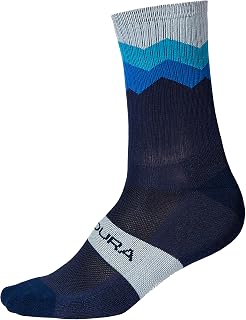 Endura Jagged Ciclismo Calzini per Uomo, Navy, S