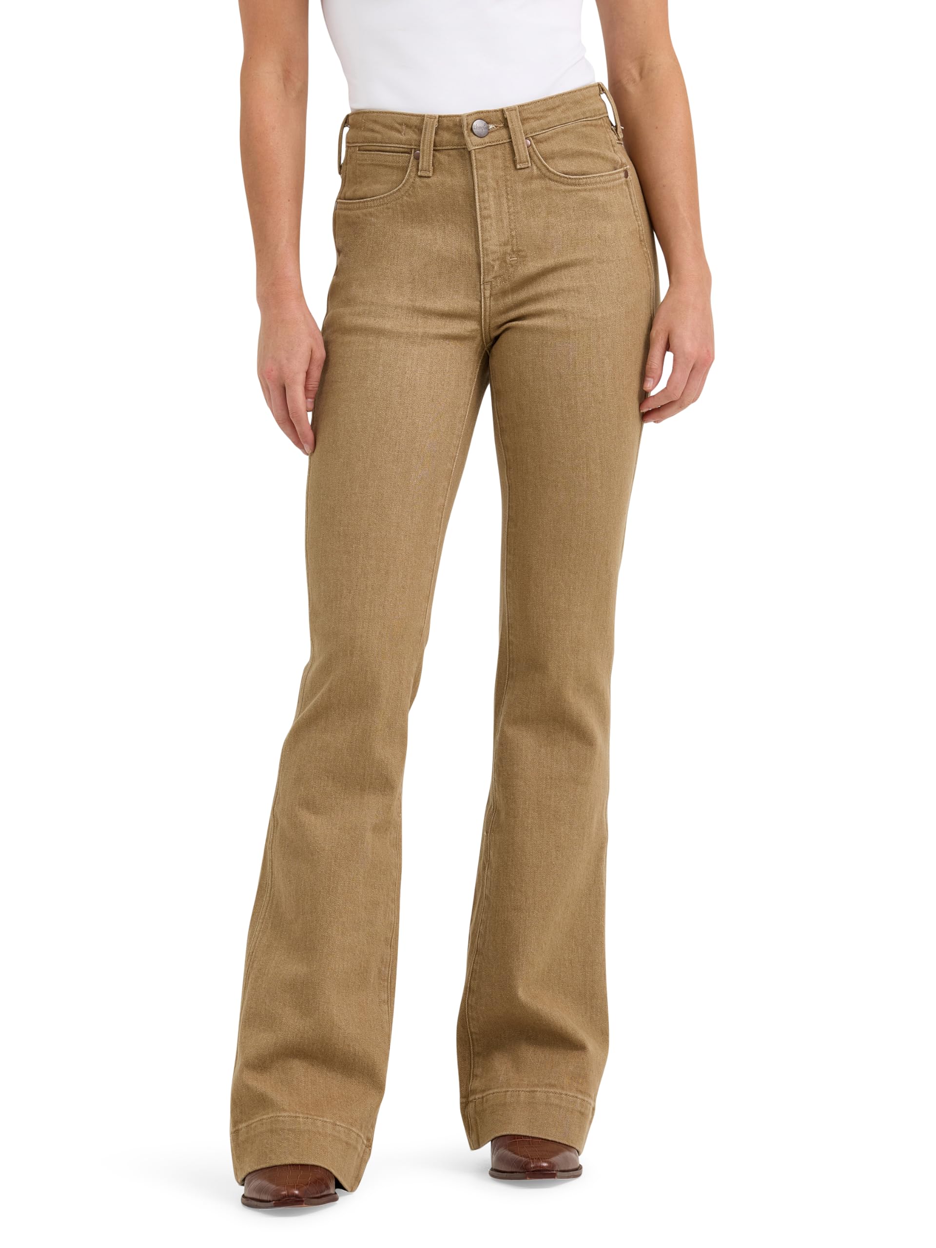 Wrangler Womens Retro Five Pocket High Rise Trouser JeanJeans