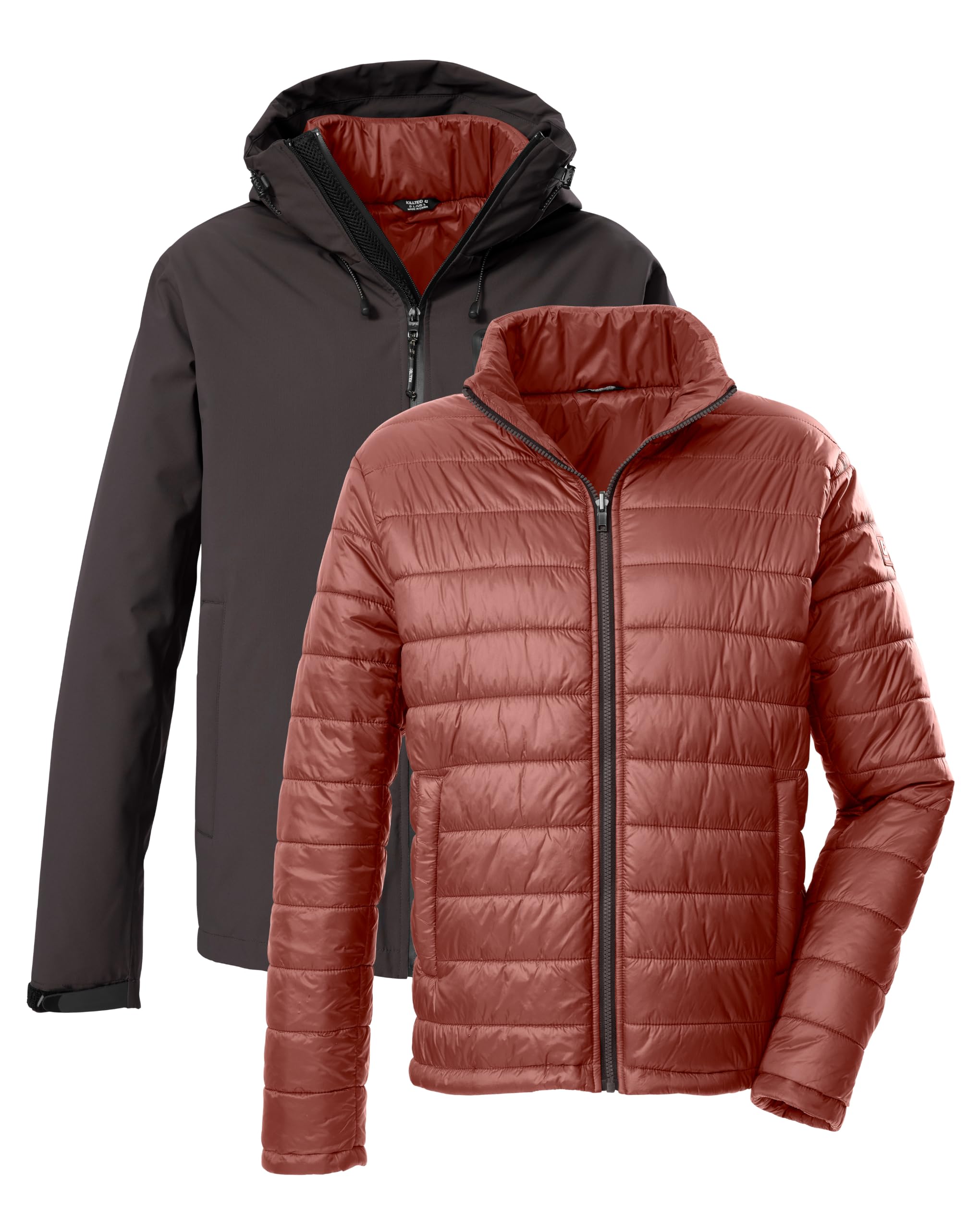 Killtec Men's Kow 95 Mn Outdoor Jacket / 3-in-1 Functional Jacket with Hood and 