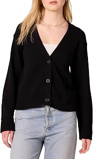 Amazon Essentials Womens Relaxed Fit V-Neck Cropped Cardigan