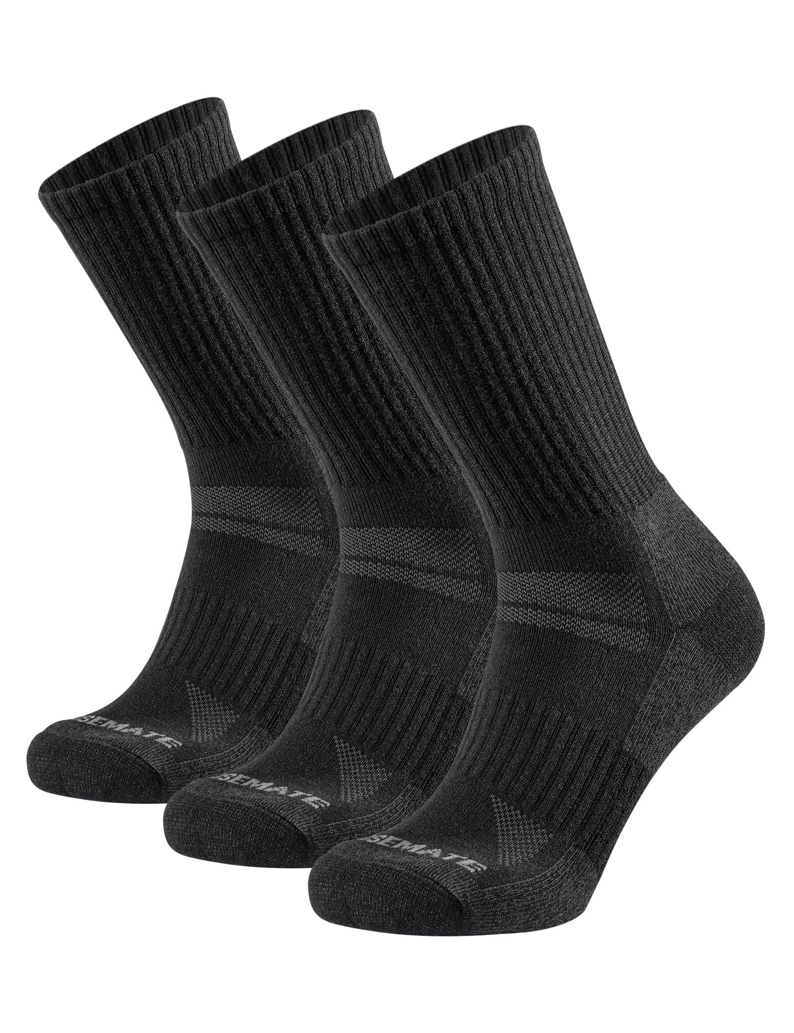 Closemate Hiking Socks, Men's Thick Merino Wool, Breathable, Odor-Resistant, Swe