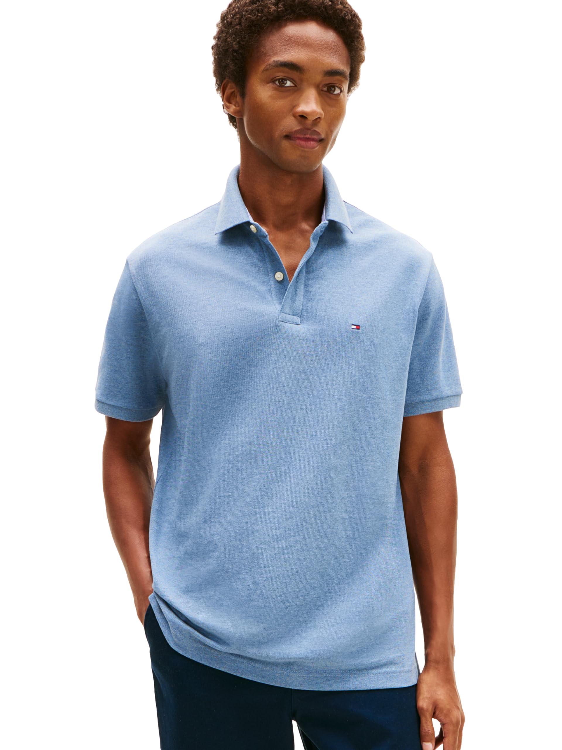 Tommy Hilfiger Men's Short-Sleeved Polo Shirt Custom Fit