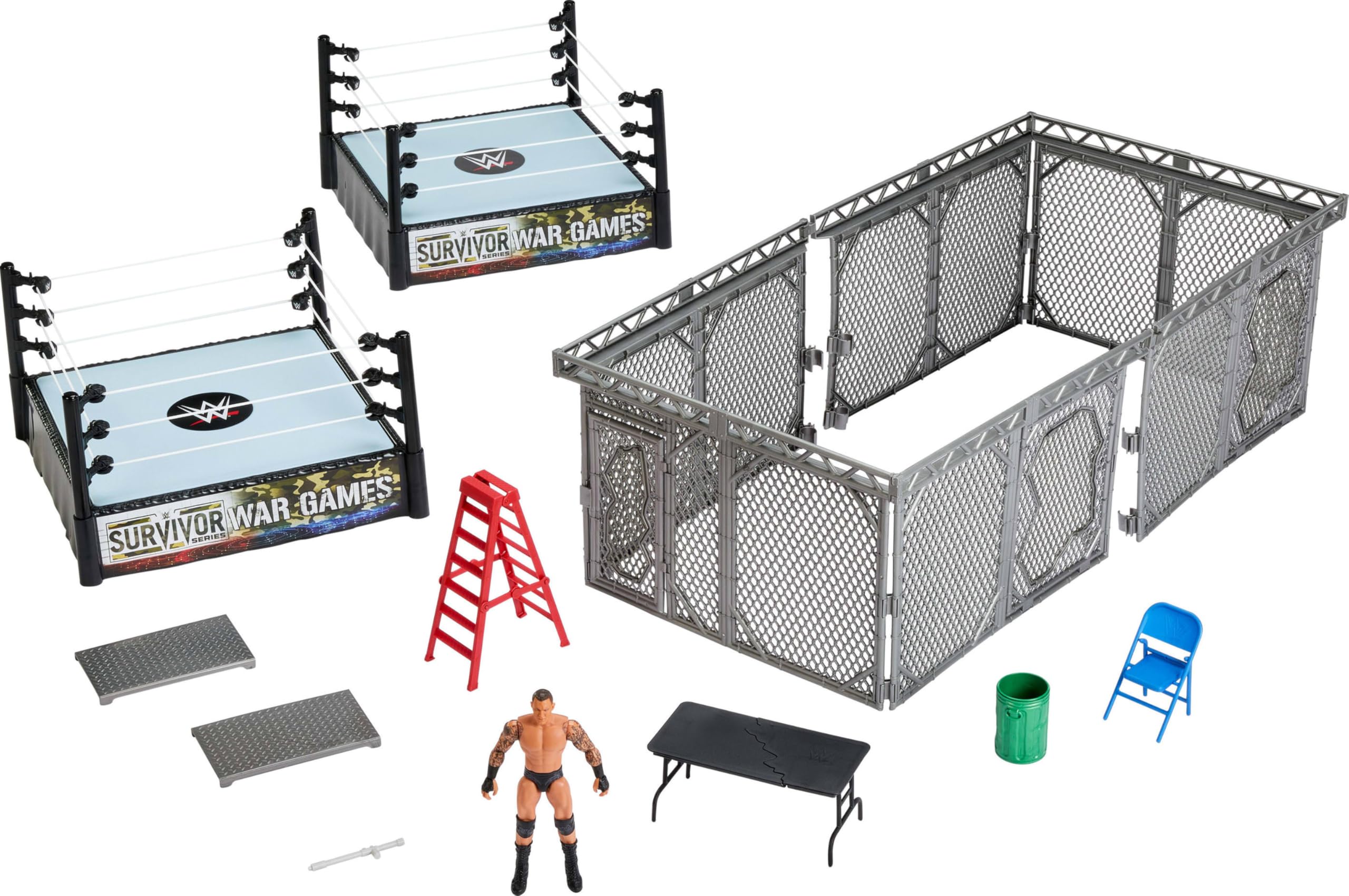 Mattel WWE Survivor War Games Playset & Accessories | WWE Playset with Action Fi