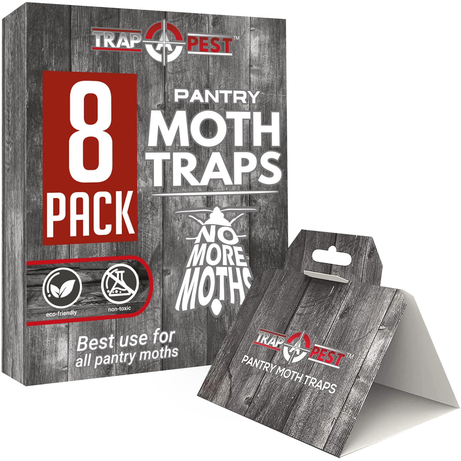 Trap a Pest Pantry Moth Traps - Pheromone Glue Lure - 8 Pack | Powerful Pheromon