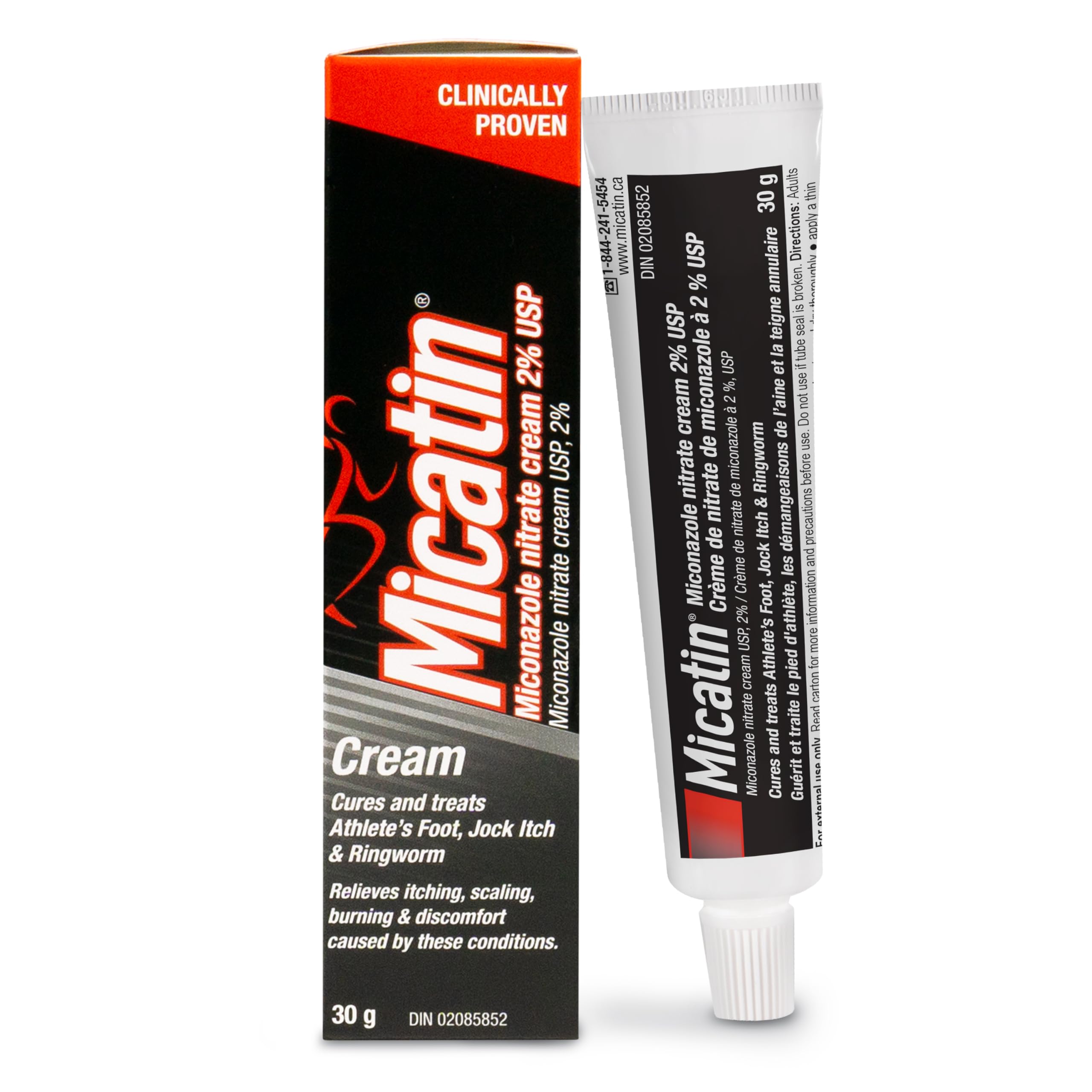 Micatin Cream for Athlete's Foot, Jock Itch and Ringworm, Antifungal and Antibac