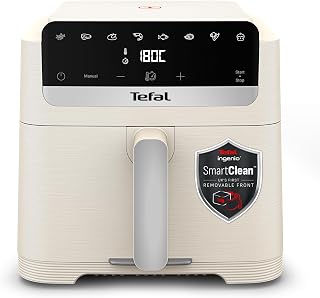Tefal Ingenio Mega 7.5L Air Fryer, 9 Cooking Modes, Ivory