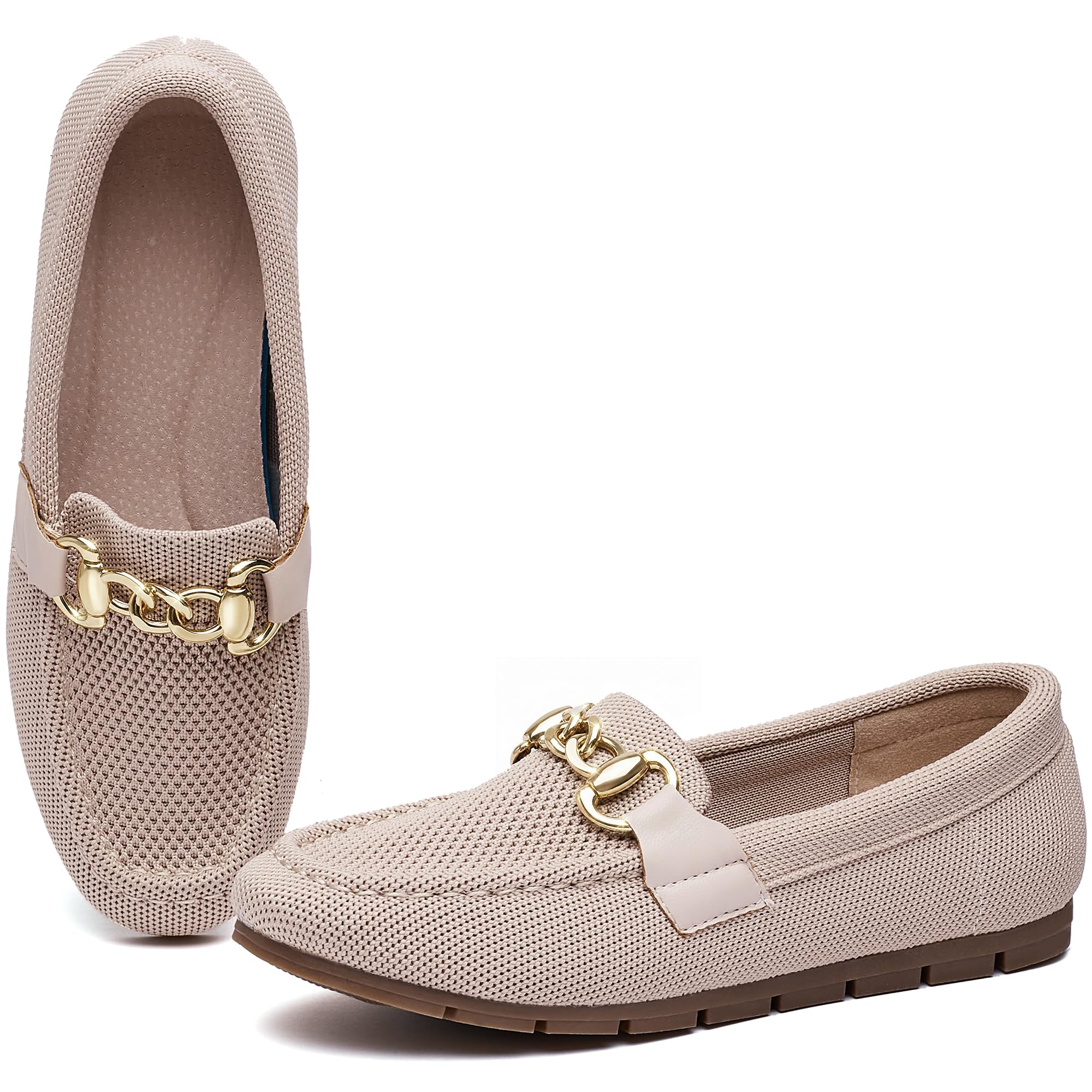 ABEJOJO Women Loafers Comfortable Casual Flat Shoes Walking Driving Elegant