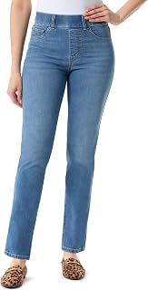 Gloria Vanderbilt Women's Jeans Shape Effect Pull On High Rise Straight Leg Jeans Plus