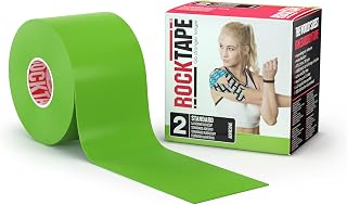 RockTape Kinesiology Tape Athletes, Water Resistant, Reduce Pain & Injury Recovery, 5cm x 5m, Uncut, Pink