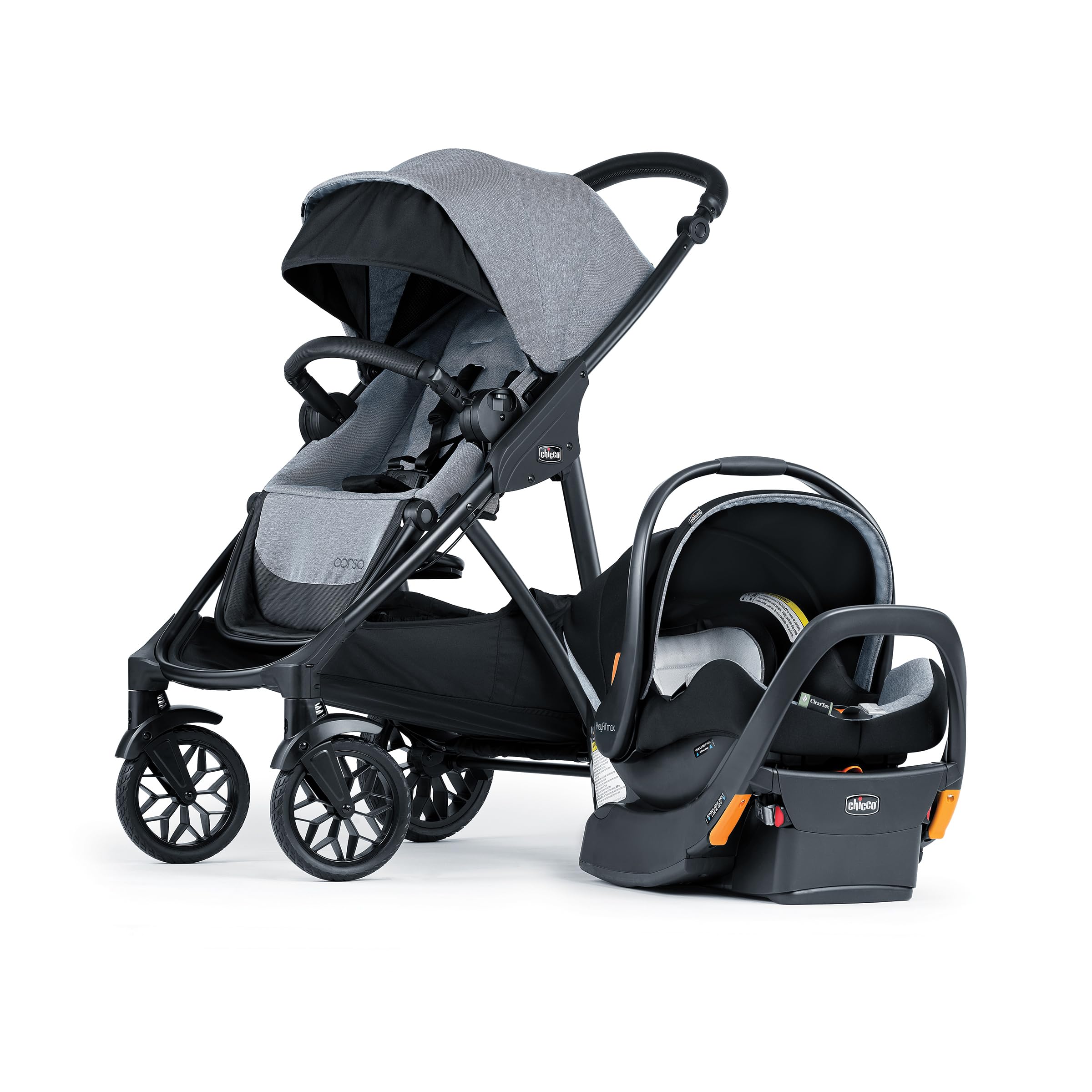 Chicco Corso LE System w/KeyFit Max ClearTex Infant Car Seat & Base | Modular Tr