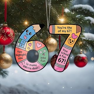 Six Seven Decorations C330 Handmade Crystal Hanging Decorations Car Home Decoration Gift Exchange Idea for Friends Classroom School Mate