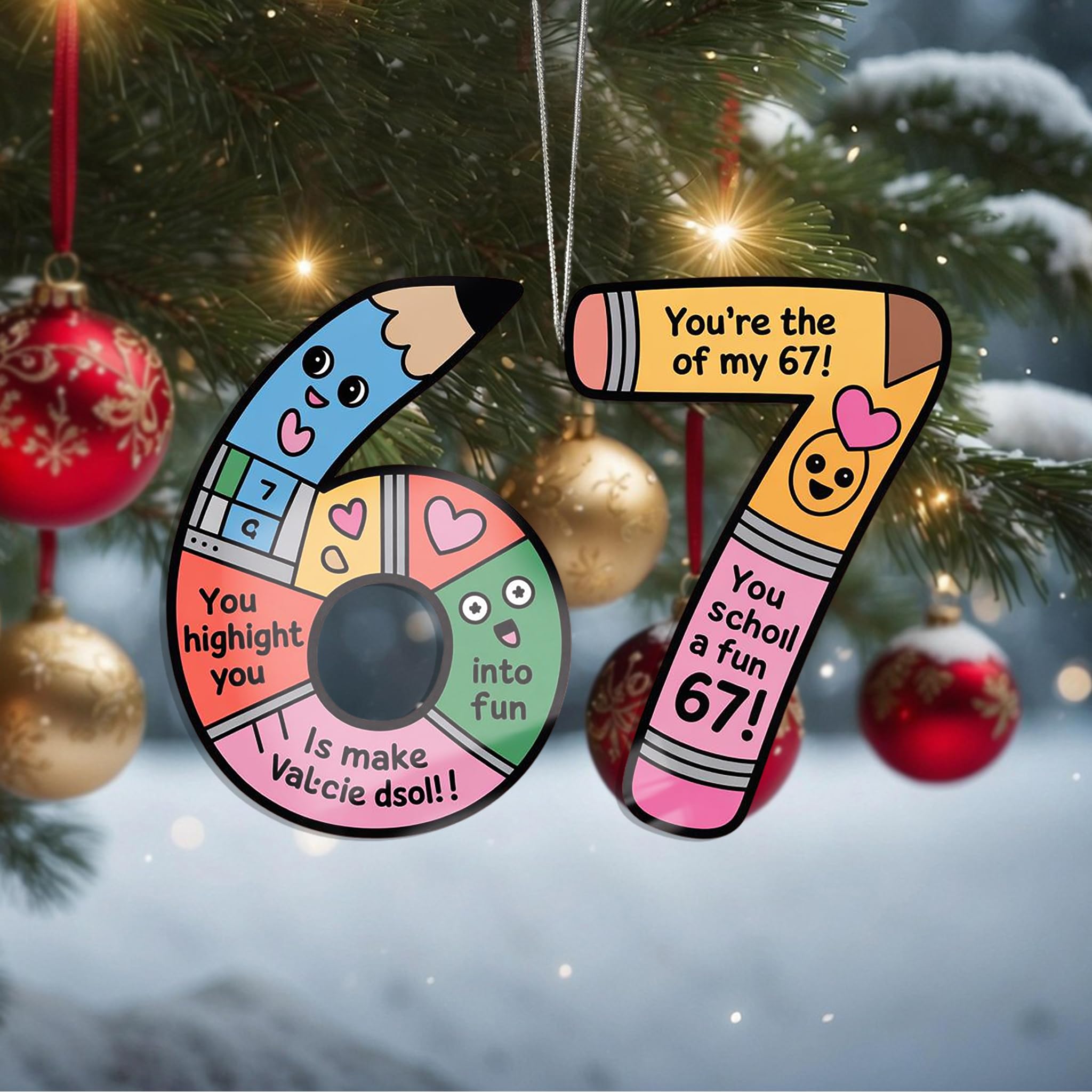 Six Seven Decorations C330 Handmade Crystal Hanging Decorations Car Home Decorat