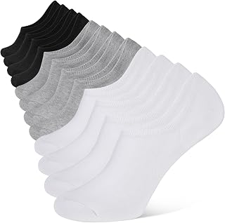 YOJOOM No-Show Socks Men's Low-Cut Short Socks, Non-Slip Sports Socks