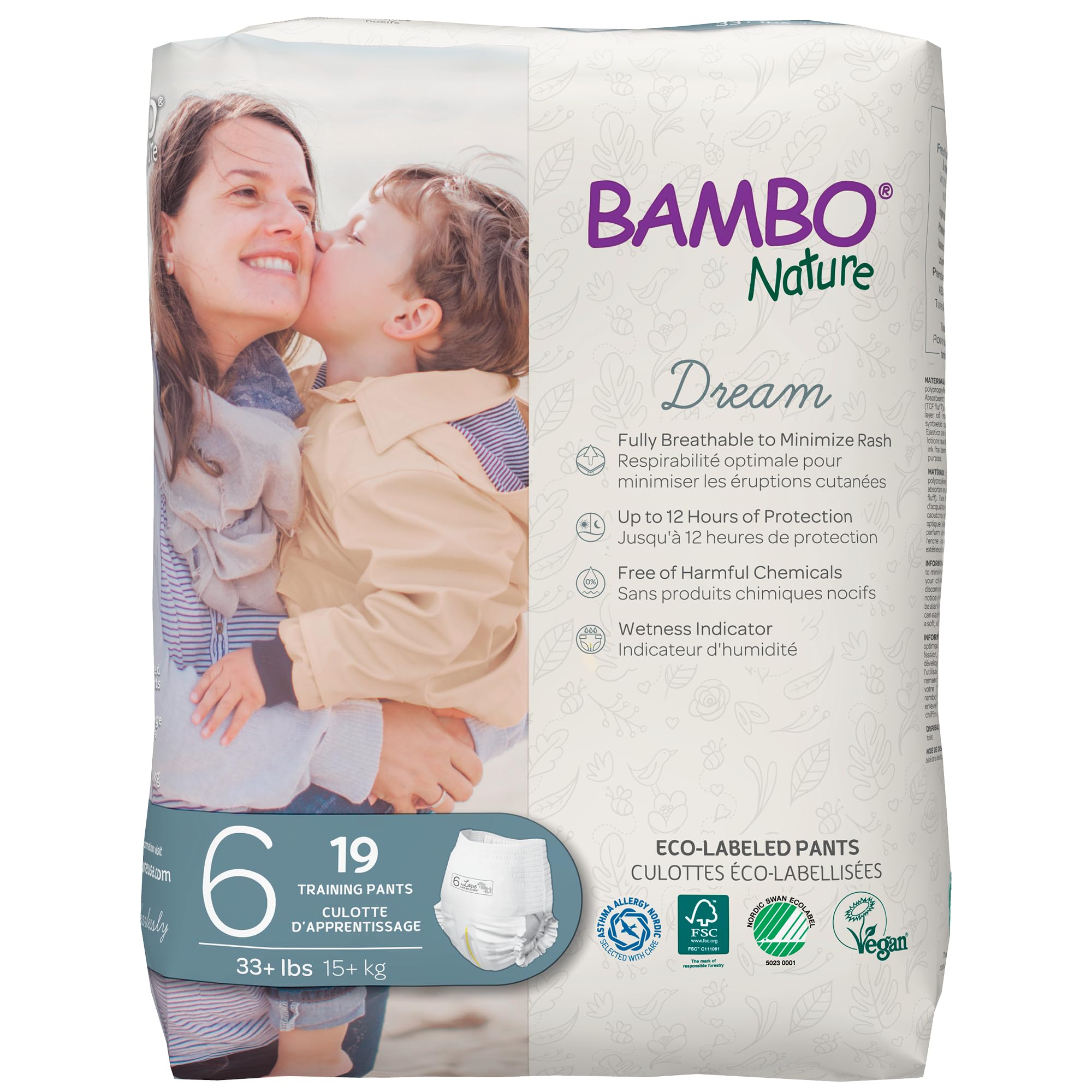 Bambo Nature Hypoallergenic Training Pants, Eco-Labeled Training Pants, Totally 