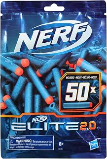 Nerf Elite 2.0 50-Dart Refill Pack - 50 Official Nerf Elite 2.0 Foam Darts - Compatible with All Nerf Blasters That Use Elite Darts