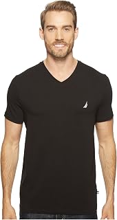 Nautica Mens Short Sleeve Solid Slim Fit V-Neck T-Shirt