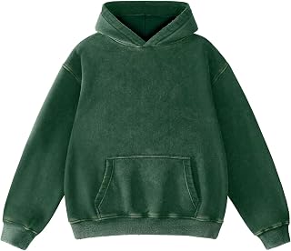 FAIABLE Mens Oversized Fleece Hoodie Hooded Retro Heavy Duty Hooded Sweatshirt for Men Winter Couples