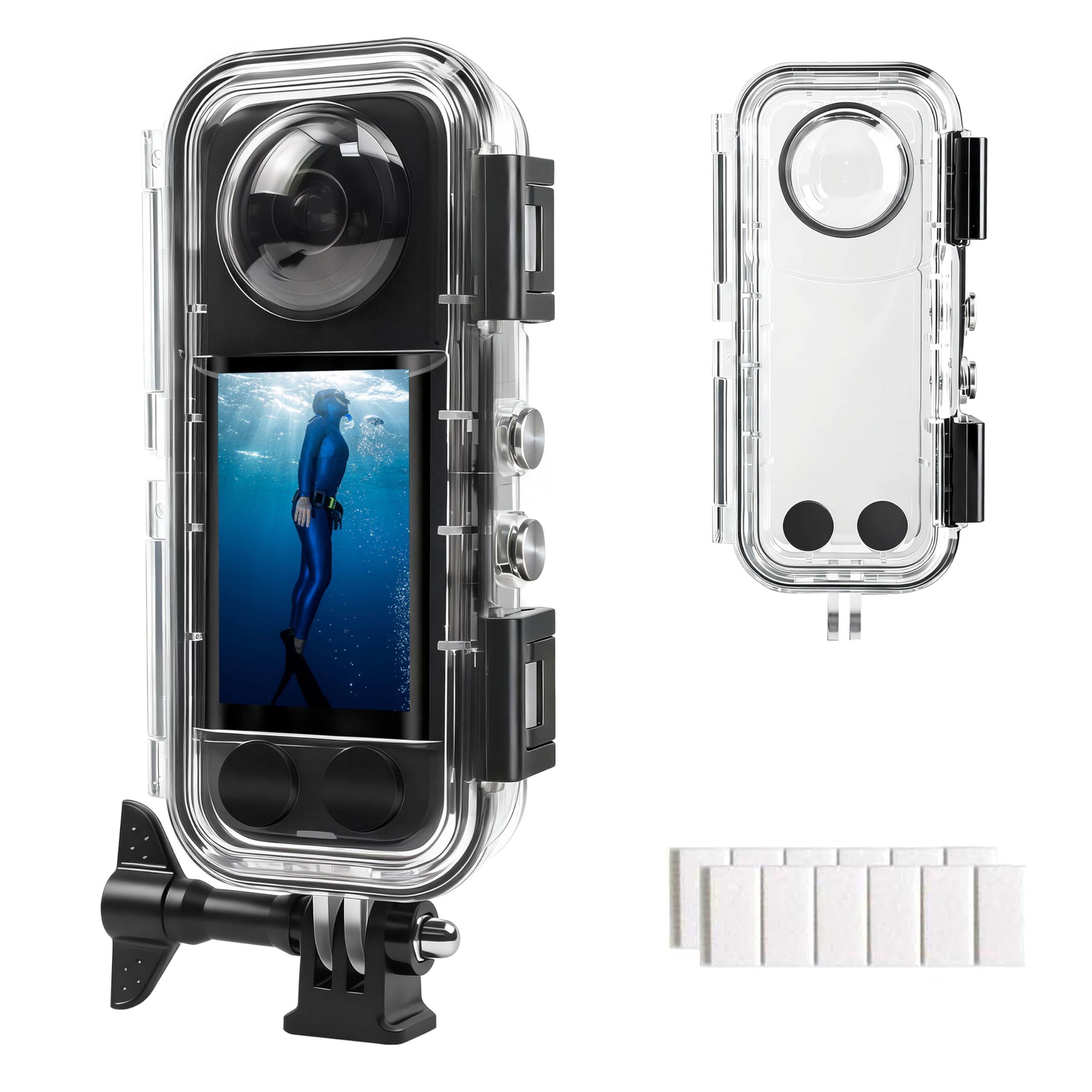 FitStill Waterproof Housing for Insta 360 X5 | 40M Diving Depth, HD Optical Glas
