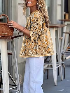 Women's Jacket Dressy Long Sleeve Sweatshirt Cropped Bomber Jacket Autumn Shirt