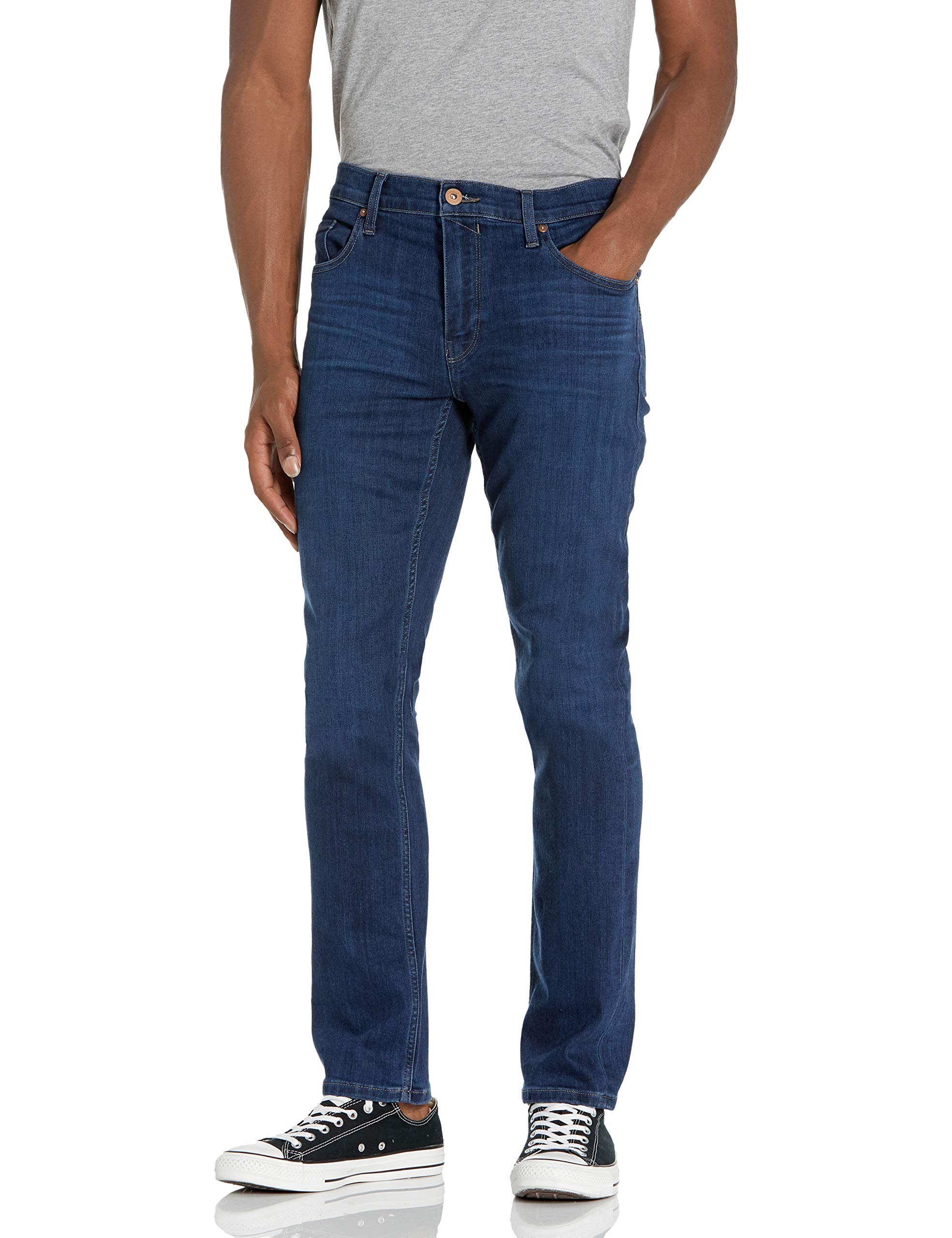 Paige Men's Federal Transcend Slim Fit Straight Leg Trousers