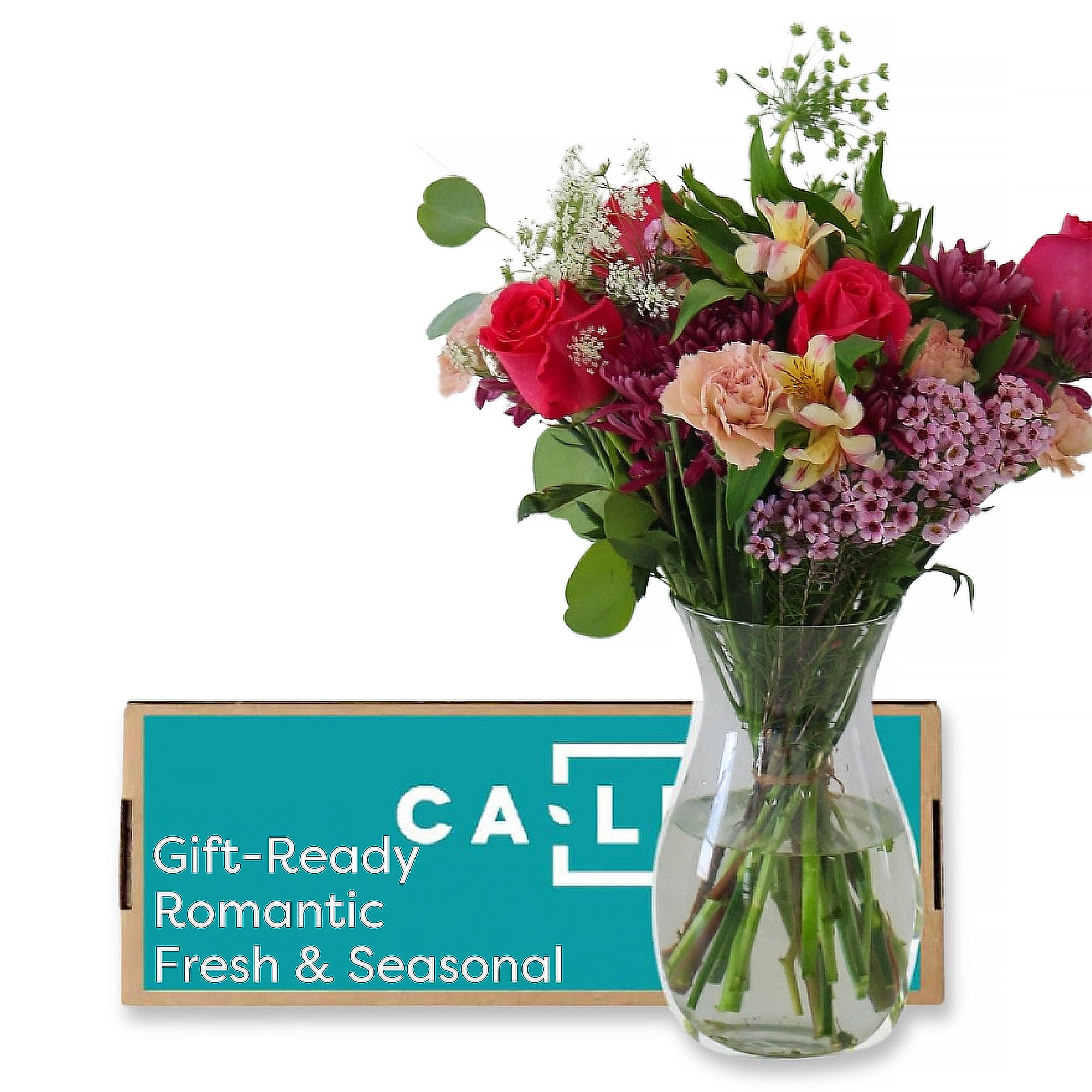 Callia Flowers - Bright & Cheerful Fresh Flower Bouquet - (Standard) Hand-Tied F