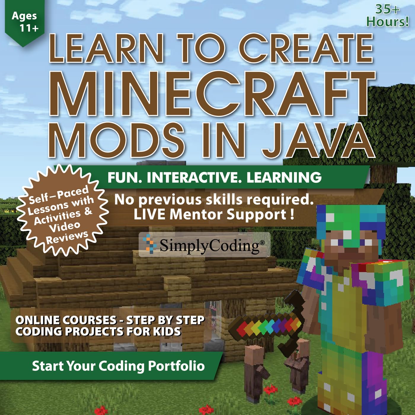 Coding for Kids: Learn to Code Minecraft Mods in Java - Video Game Design Coding