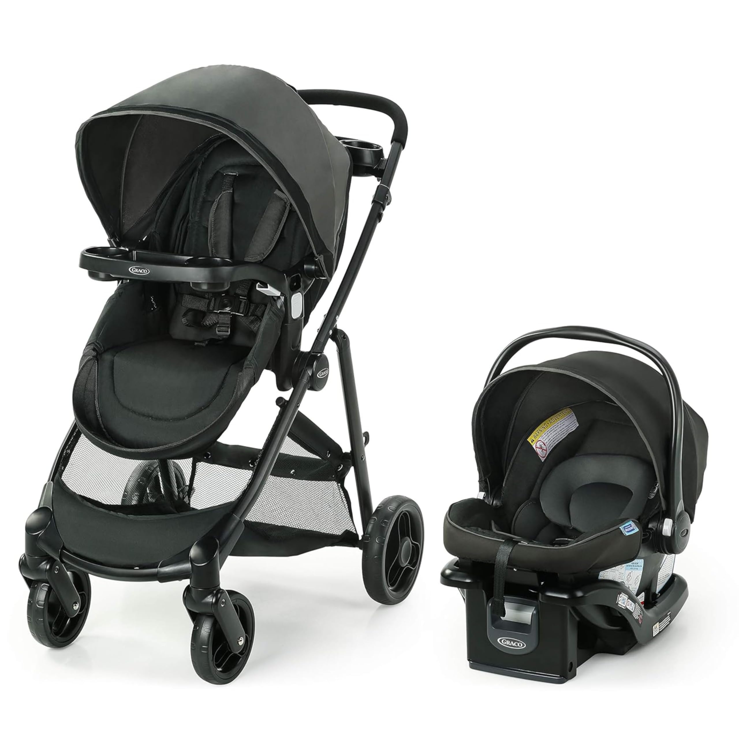 Graco Modes Element 3-in-1 Travel System (Stroller & Car Seat), Canter | 3 Modes