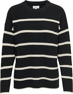 ONLY Onlpernille LS Stripe O-Neck Knt Noos Women's Knitted Sweater