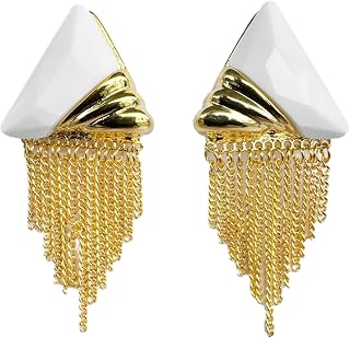 Black White Earrings for Women Teen Gifts Dangle Drop Fashion Geometric Statement Jewelry