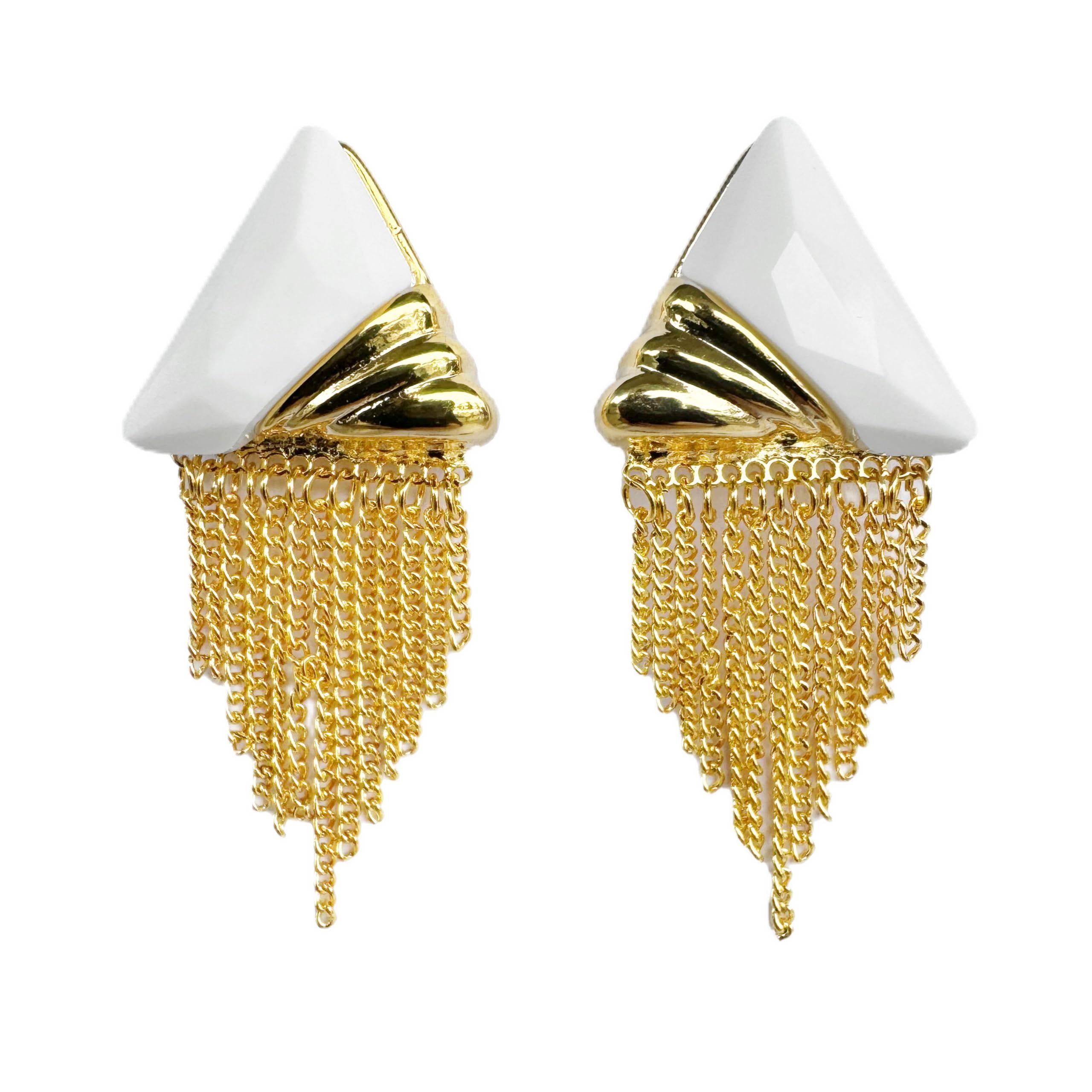 Black White Earrings for Women Teen Gifts Dangle Drop Fashion Geometric Statemen