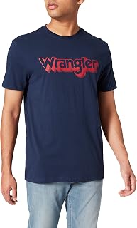 Wrangler Western Crew Neck Short Sleeve Tee Shirt Men's Crew Neck Short Sleeve T-Shirt
