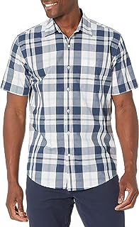 Amazon Essentials Men's Short-Sleeve Casual Poplin Shirt