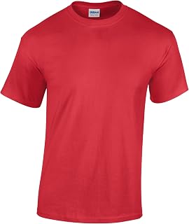 Gildan Childrens Unisex Heavy Cotton T-Shirt (XS) (Red)