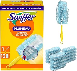 Swiffer Duster Starter Kit + 13 Refills | 1 handle, 13 refills. Captures dust, hair, allergens. Effective against 99.9% dust.