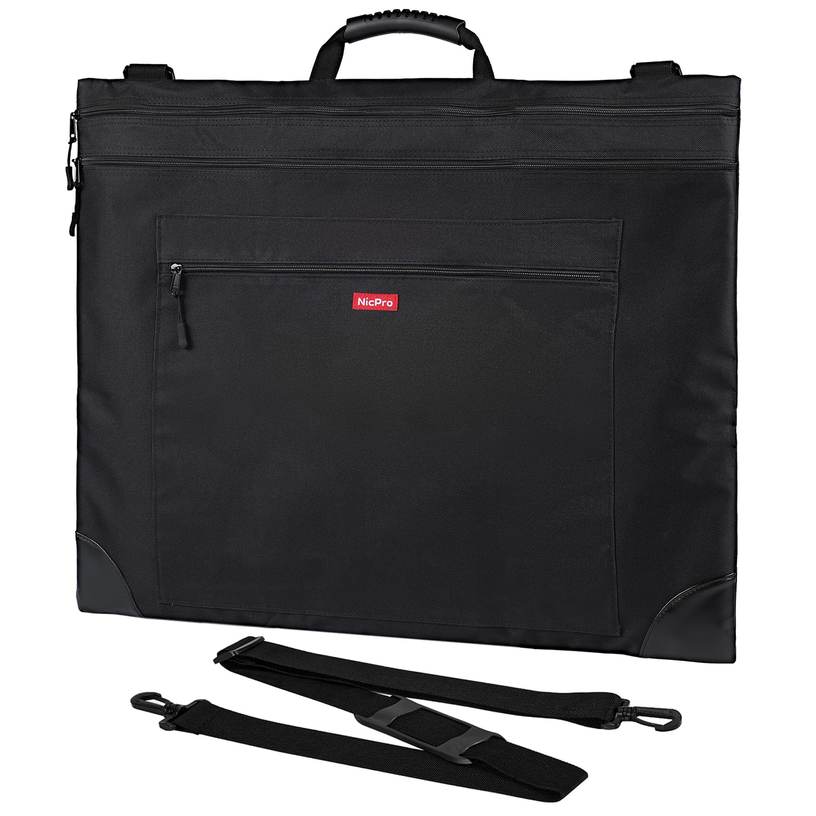 Nicpro Light Weight Art Portfolio Bag, 20" x 26" Art Canvas Portfolio Case | wit