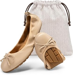 DREAM PAIRS Foldable Flat Ballet Flats